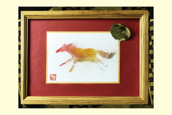 1.4(日)　干支の馬　パステル画体験